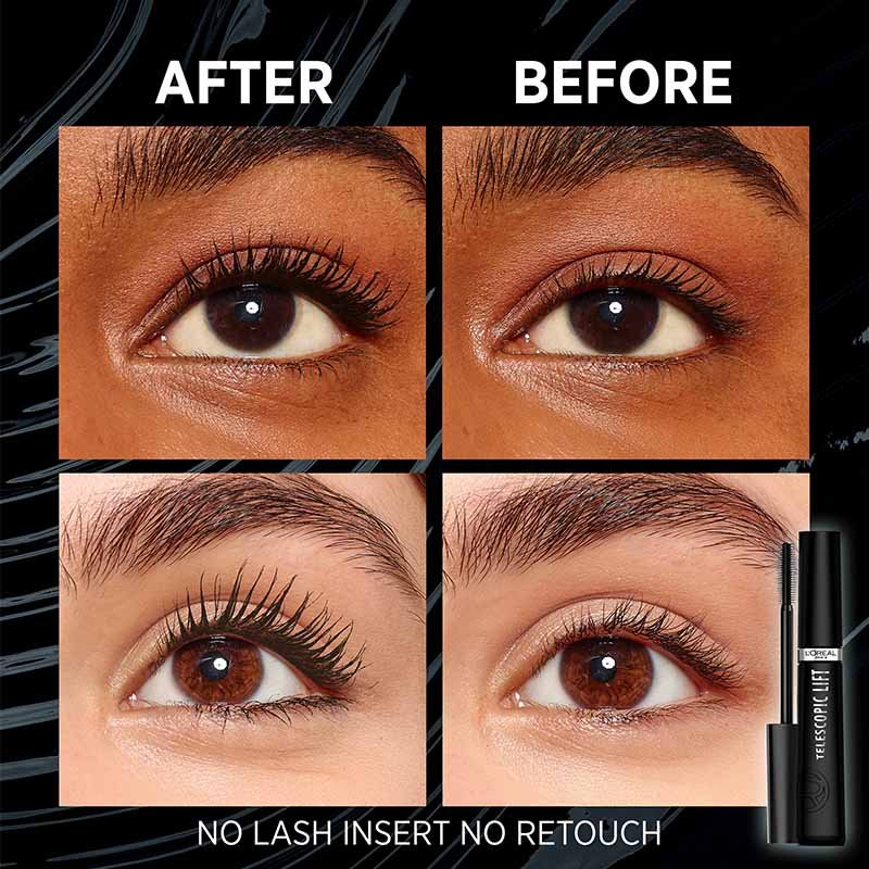 Loreal Paris Telescopic TelescopicLiftBlack 03BeforeAfter